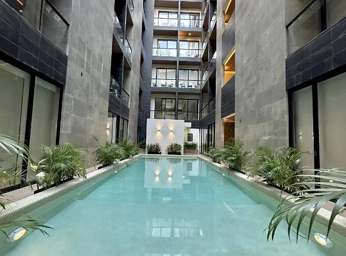 Ocean View Cozy W Gym, Rooftop, Jacuzzi 417 Musa Playa del Carmen